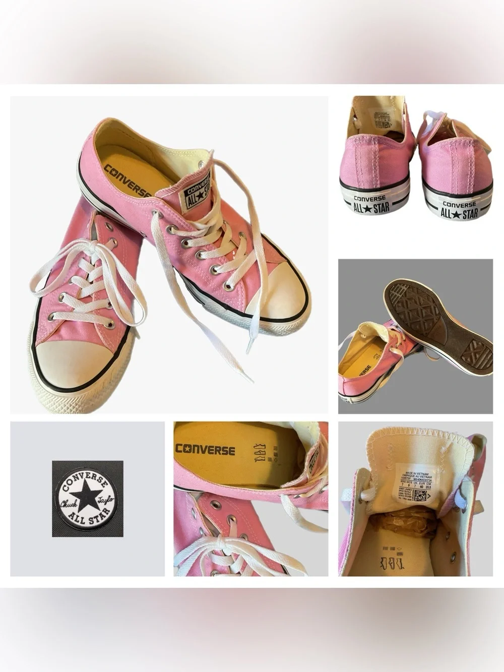 CONVERSE Chuck Taylor All Star Pink LoTop 9 Womens 153875F Ox Street Unisex 7/M